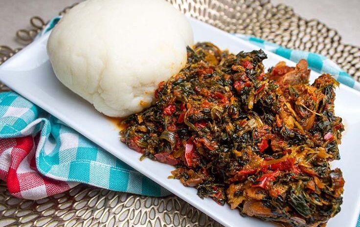 Vegetable soup and semo